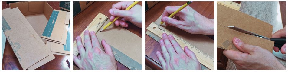 How to cut the scraps for the row dividers.
