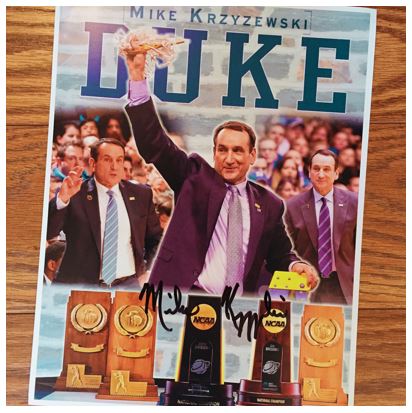 Mike Krzyzewski TTM Photo