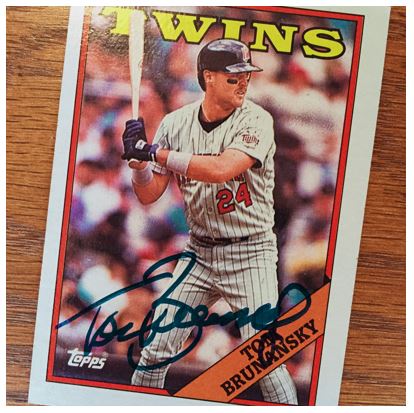 Tom Brunansky TTM Success