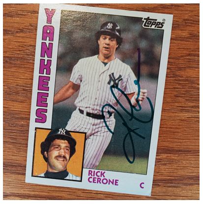 Rick Cerone TTM Success