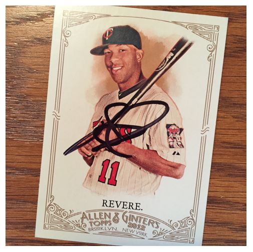 Ben Revere TTM Success