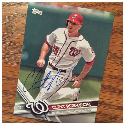 Clint Robinson TTM Success