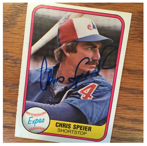 Chris Speier TTM Success