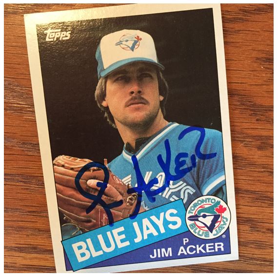 Jim Acker TTM Success