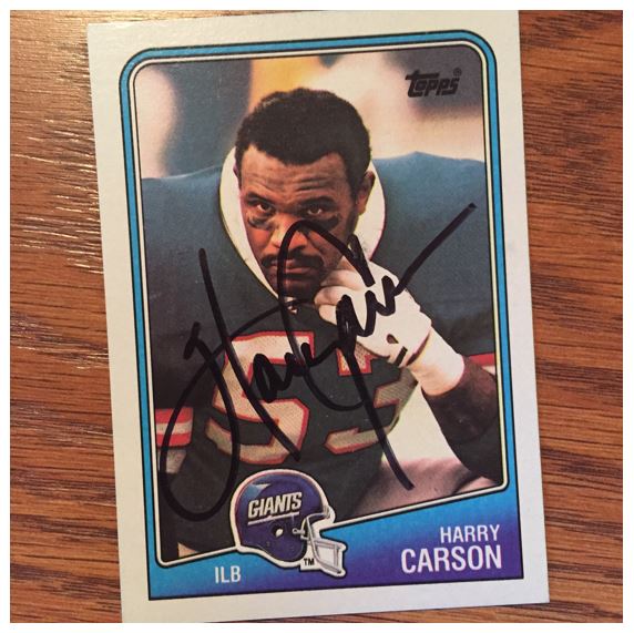 Harry Carson TTM Success