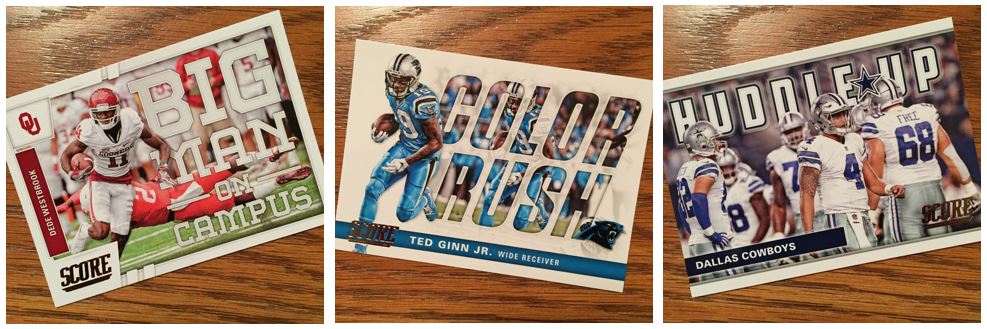 2017 Score Football Inserts