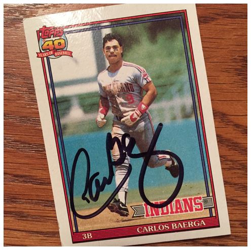 Carlos Baerga TTM Success