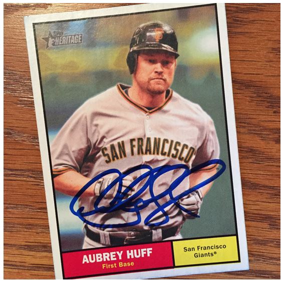 Aubrey Huff TTM Success