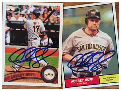 Aubrey Huff TTM Success