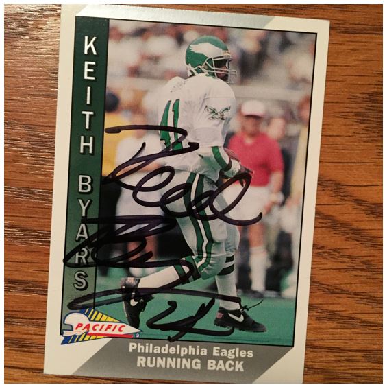 Keith Byars TTM Success