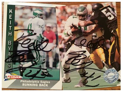 Keith Byars TTM Success