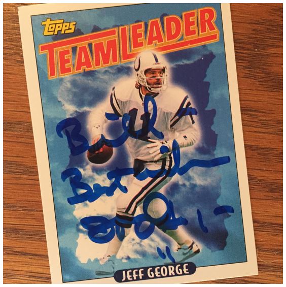 Jeff George TTM Success