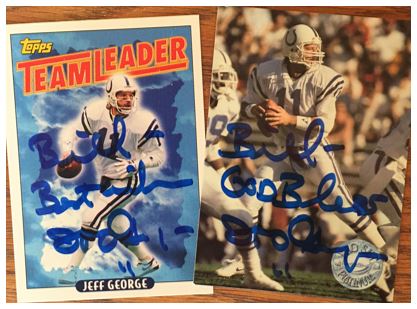 Jeff George TTM Success