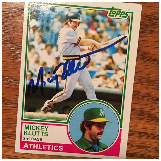 Mickey Klutts TTM Success