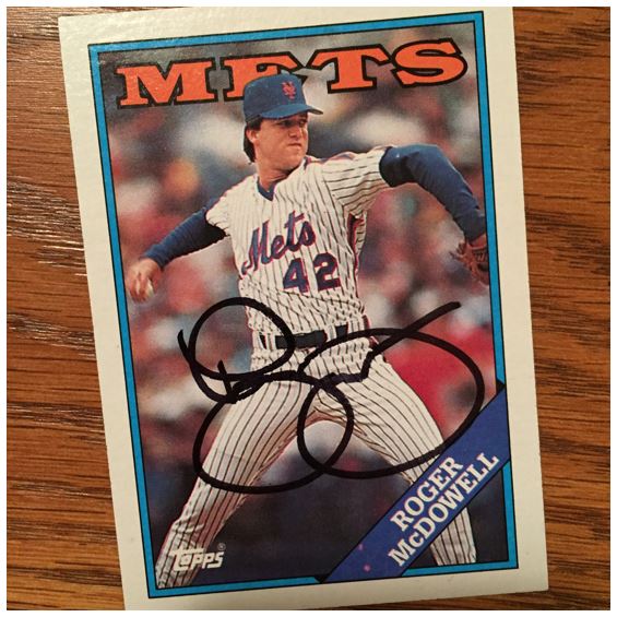 Roger McDowell TTM Success