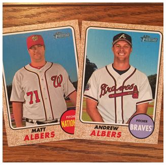 2017 Heritage High Number Albers Cards