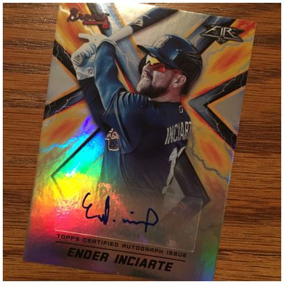 2017 Topps Fire Ender Inciarte Auto