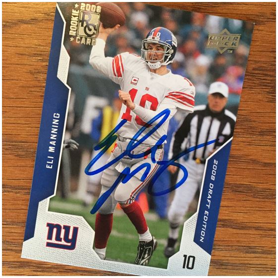 Eli Manning TTM Success