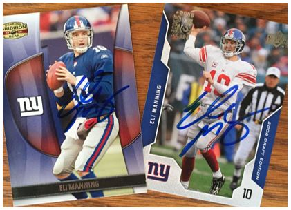 Eli Manning TTM Success