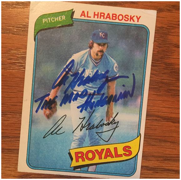 Al Hrabosky The Mad Hungarian Autographed Card