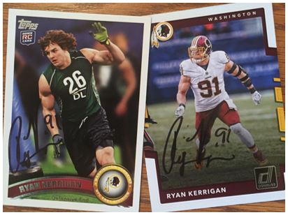 Ryan Kerrigan TTM Success