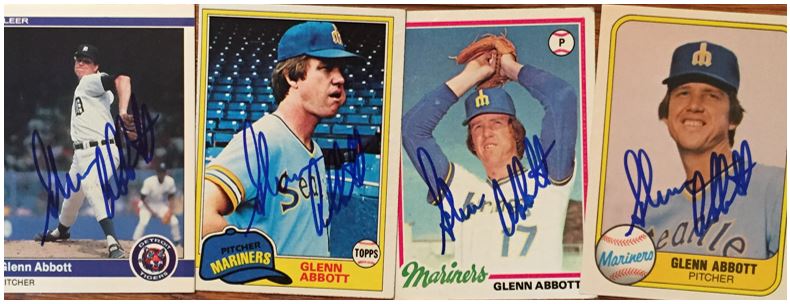 Glenn Abbott of the Seattle Mariners pitches against the New York