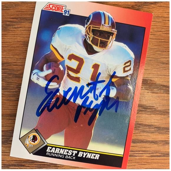 Earnest Byner TTM Success