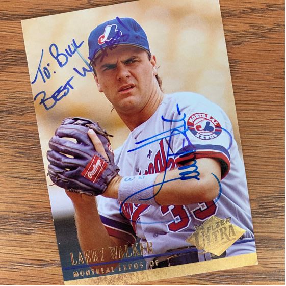 Larry Walker TTM Success