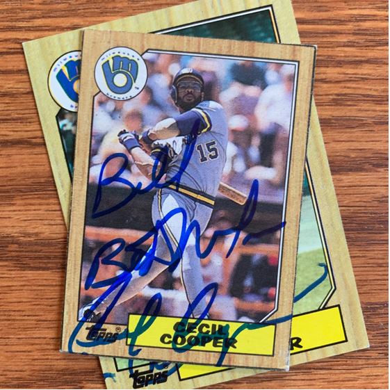 Cecil Cooper TTM Success