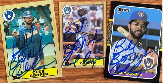 Cecil Cooper TTM Success