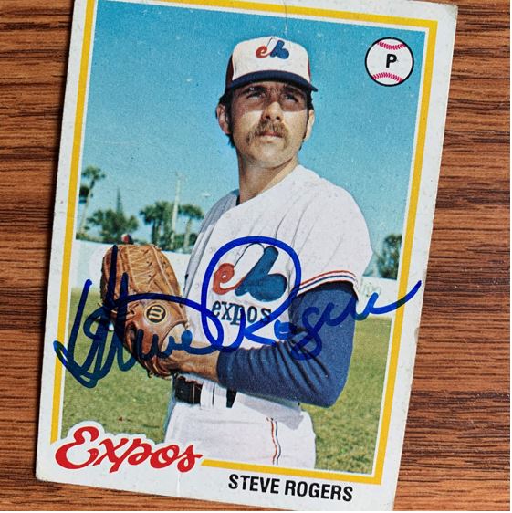 Steve Rogers Signed 1983 Topps Baseball Card - Montreal Expos