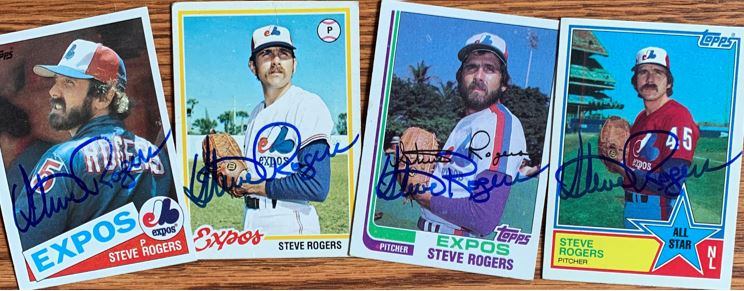 Steve Rogers Signed 1982 Topps Baseball Card - Montreal Expos