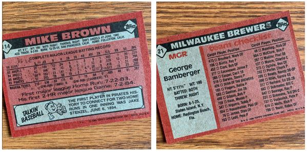Card Thoughts: 1986 Topps