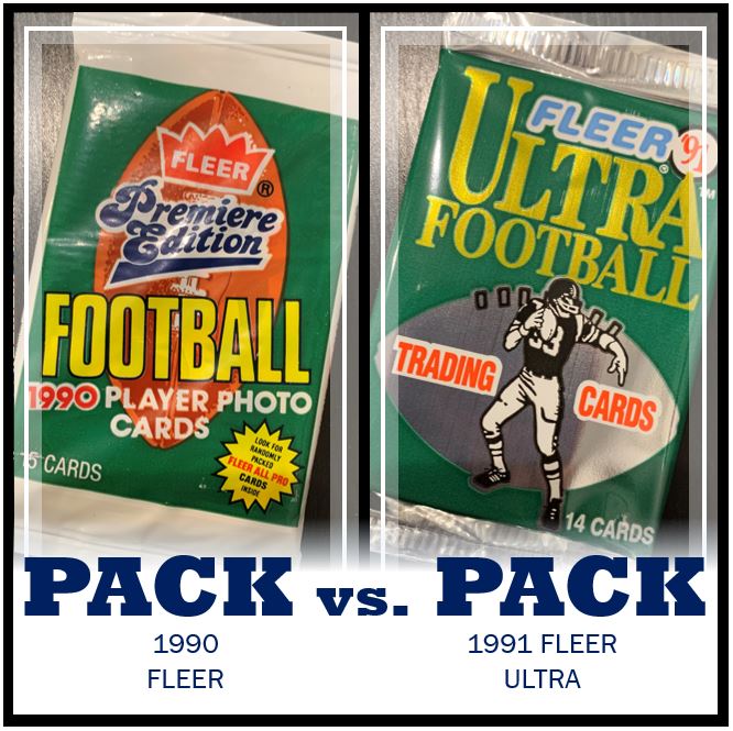 Pack v. Pack: 1990 Fleer vs. 1991 Ultra Football