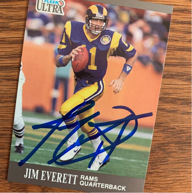 Jim Everett TTM Autograph Success