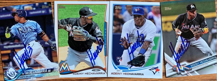 Adeiny Hechavarria TTM Autograph Success