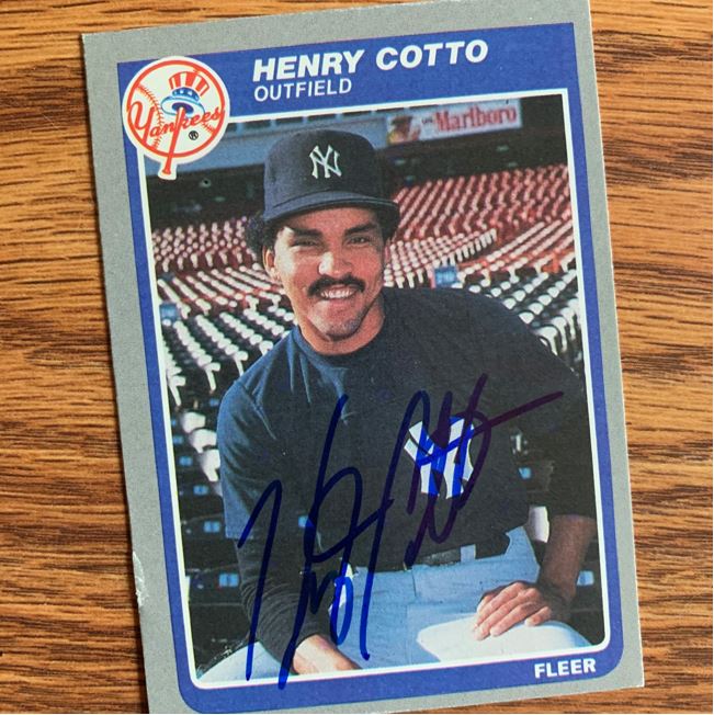 Henry Cotto TTM Autograph Success