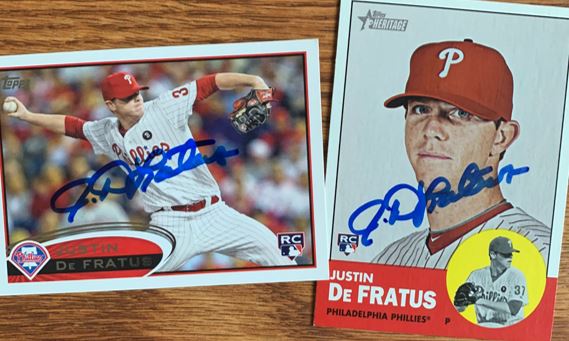 Justin De Fratus TTM Autograph Success