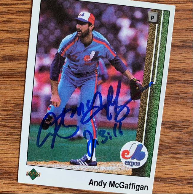 Andy McGaffigan TTM Autograph Success