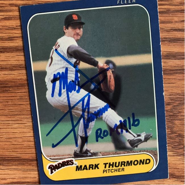 Mark Thurmond TTM Autograph Success