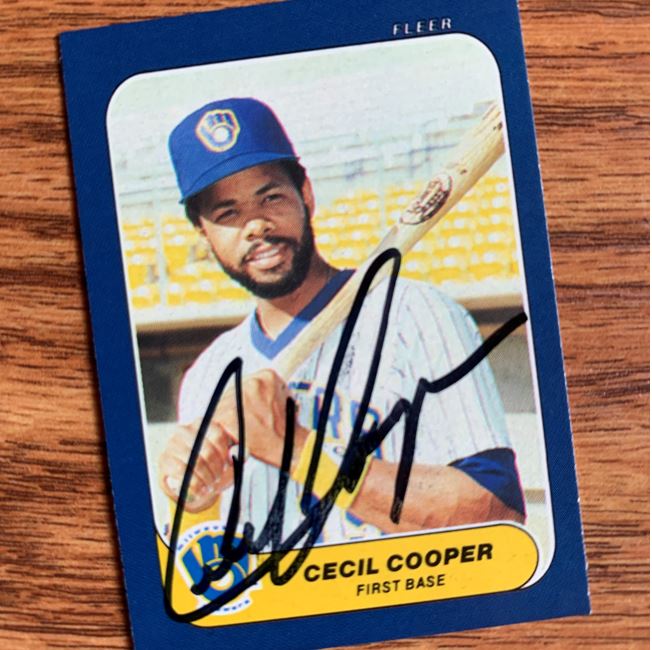 Cecil Cooper TTM Autograph Success