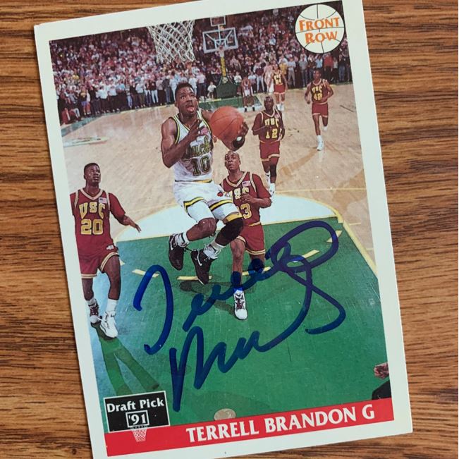 Terrell Brandon TTM Autograph Success