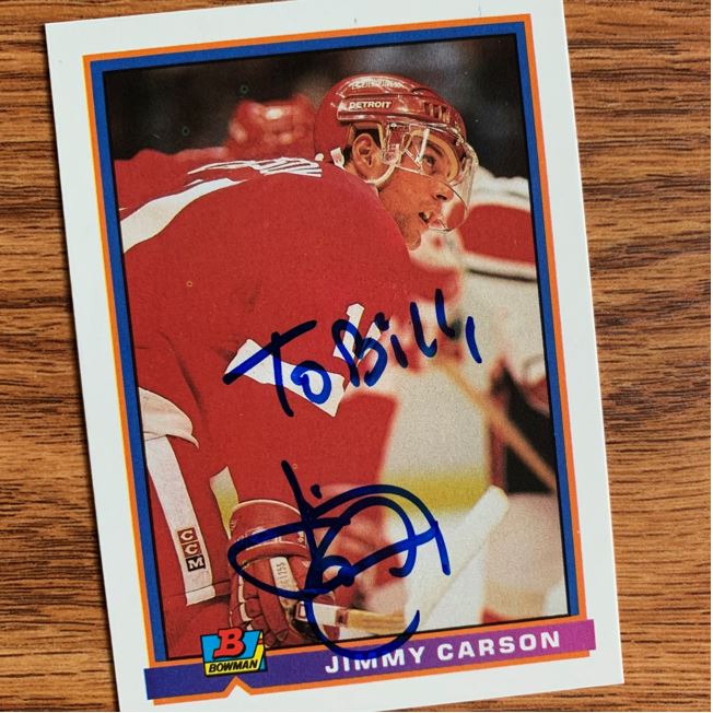 Jimmy Carson TTM Autograph Success