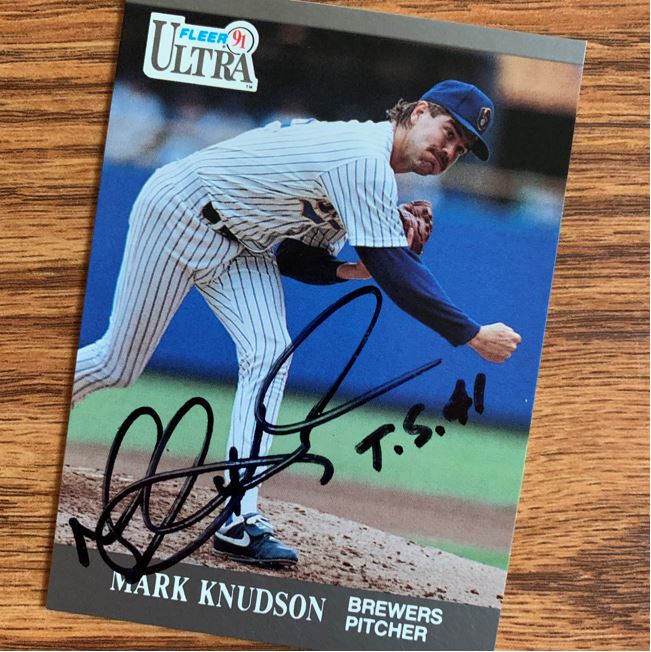 Mark Knudson TTM Autograph Success