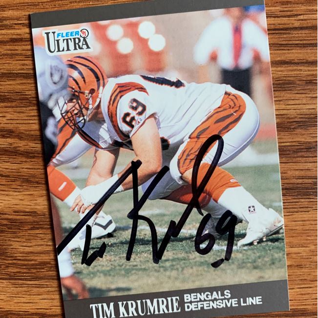 Tim Krumrie TTM Autograph Success