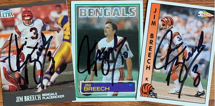 Jim Breech TTM Autograph Success