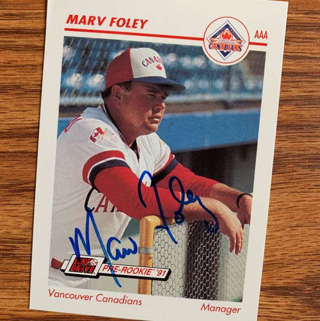 Marv Foley TTM Autograph Success