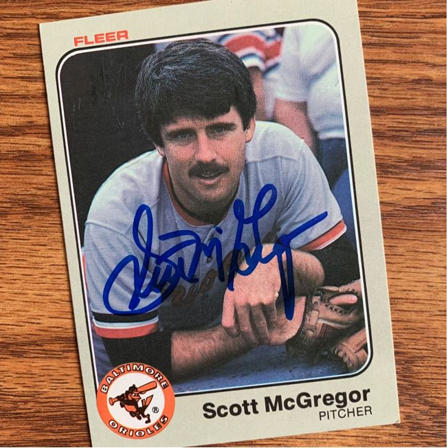 Scott McGregor TTM Autograph Success