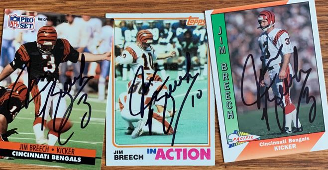 Jim Breech TTM Autograph Success