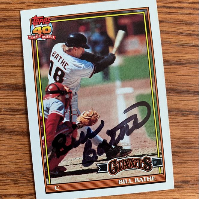 Bill Bathe TTM Autograph Success